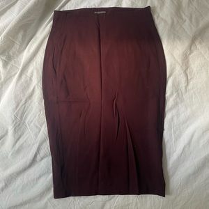 Maroon Vince Camuto Pencil Skirt Stretch Fabric
